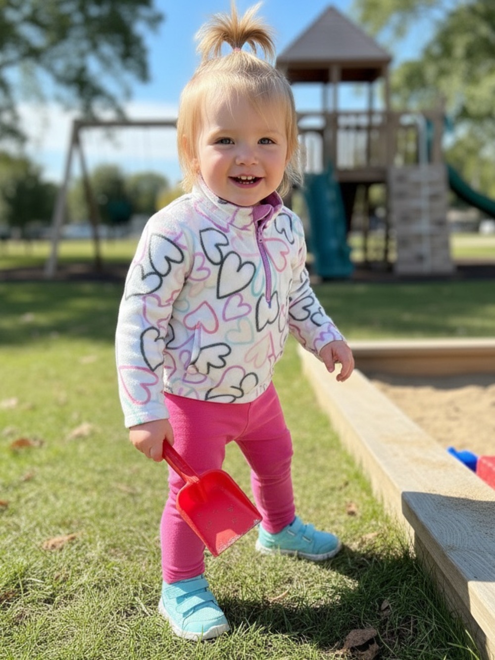 Girl Jumping Bean Fleece Pullover
